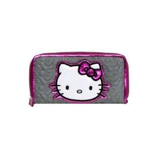  HELLO KITTY BIG BOW QUILTED WALLET: Everything Else