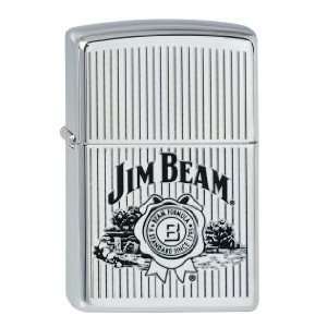  Zippo Jim Beam HP Chrome Windproof Lighter   24551 Sports 