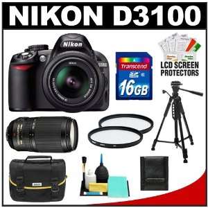  Nikon D3100 Digital SLR Camera & 18 55mm G VR DX AF S Zoom 