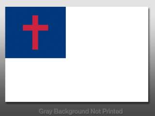 Christian Flag Sticker   stickers jesus flags cross God  
