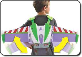 This roleplaying toy features deployable wings, lights, sounds, and 
