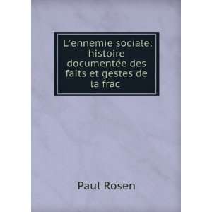   de 1717 1890 en France, en Belgique et en Italie: Paul Rosen: Books