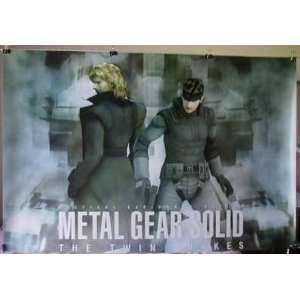  Metal Gear Solid Twin Snakes very HTF POSTER 34 x 23.5 