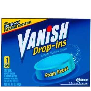  Vanish drop ins automatic toilet bowl cleaner, blue   1.7 