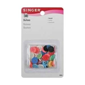   Buttons 50/Pkg Assorted Colors 00036; 6 Items/Order: Home & Kitchen