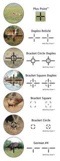   Quick Set Rotary Menu (above) and Match 13 Reticle System (below