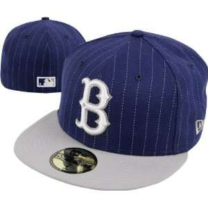 Brooklyn Dodgers Fitted Hat New Era 59FIFTY Cooperstown T Stripe 2 