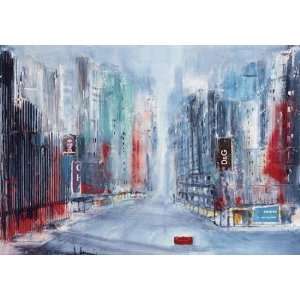 Times Square by Bernd Klimmer. size: 39.25 inches width by 27.5 inches 