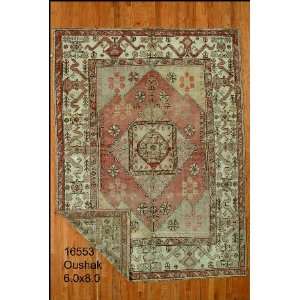    6x8 Hand Knotted Oushak Turkey Rug   60x80