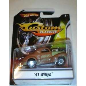    Hot Wheels 1/50 Scale Custom Classic 41 Willys: Toys & Games