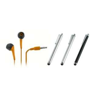  EMPIRE HTC Rhyme 3.5mm Stereo Earbud Headphones (Orange 