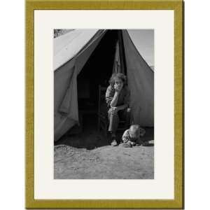   Framed/Matted Print 17x23, Eighteen year old mother: Home & Kitchen