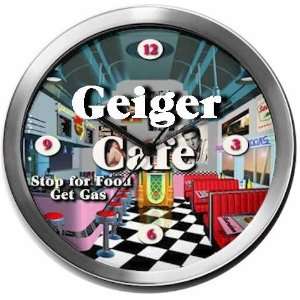  GEIGER 14 Inch Cafe Metal Clock Quartz Movement: Kitchen 