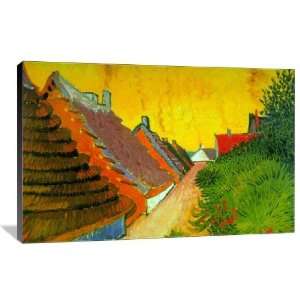 Saintes Maries Road through the Town   Gallery Wrapped Canvas   Museum 