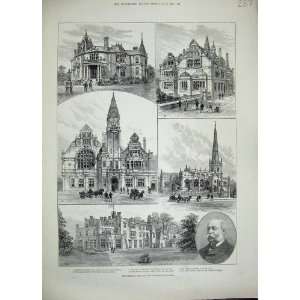  1889 Trowbridge Jubille Townhall Hilperton Church Brown 