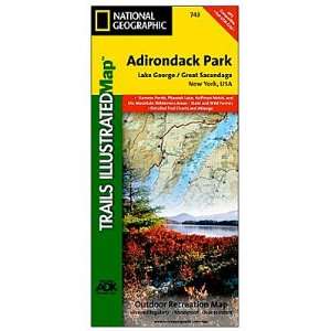 NAT GEO Adirondack Park Map, Lake George/Great Sacandaga:  