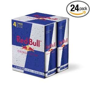 Red Bull Energy Drink, 8.4 Ounce Cans, 4 Count (Pack of 6):  