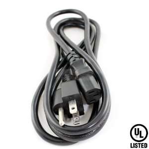   Topzone 6 feet Computer AC Power Cord, Black color: Electronics