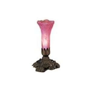  Meyda 11336 Lily Accent Light w/ Cranberry Shade