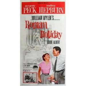  Roman Holiday Poster 20x40 Audrey Hepburn Gregory Peck 
