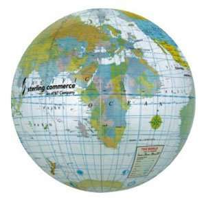   : Beachballs   16 World Globe Clear Beach Balls: Sports & Outdoors