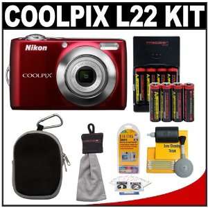  Nikon Coolpix L22 12.0 Megapixel Digital Camera with 3.6x 