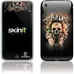  Skinit Six Feet Under 3 Skulls Vinyl Skin for Apple iPhone 