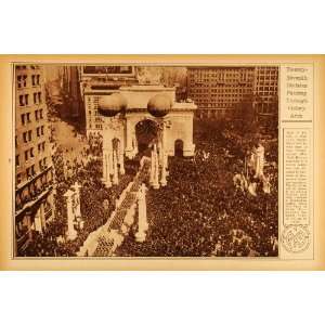  1922 Rotogravure 27th Division Victory Arch New York City 