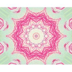 Art by Seala My Unicorn Crayon on paper, Kaleidoscope Effect, Early 