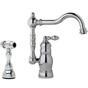  Franke One Hole Offset Style Kitchen Faucet W/ Side Spray 