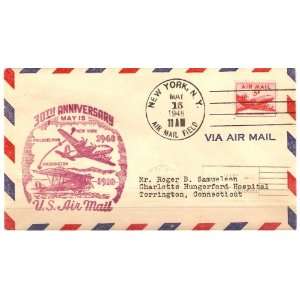 First Day of Issue 30th Anniversary U.S. Air Mail 1918   1948 with 