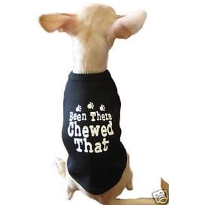  Dog Shirt FUNNY Dog Tank BEEN THERE CHEWD THATS M Kitchen 