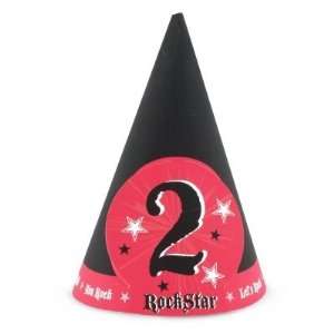  Costumes 160510 Rock Star 2nd Birthday Cone Hats: Toys 