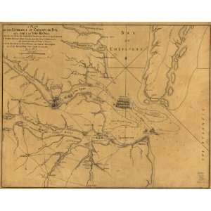  1781 map of Yorktown, Virginia, History, Siege