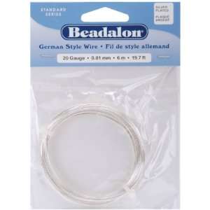  Beadalon 180B 020 German Style Round Wire 20 Gauge 19.7 