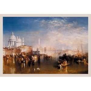 Venice, 1840   12x18 Framed Print in Black Frame (17x23 finished 