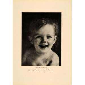  1913 Child Laughing William H. Kunz Portrait Print NICE 