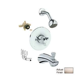 GROHE Arden Brushed Nickel 1 Handle Tub & Shower Faucet with Single 