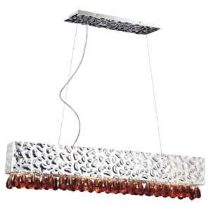  Eurofase 19515 045 Martellato 6 Light Rectangular Pendent 