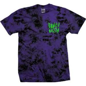  Deathwish T Shirt: Acid Death [Large] Purple Tie Dye 