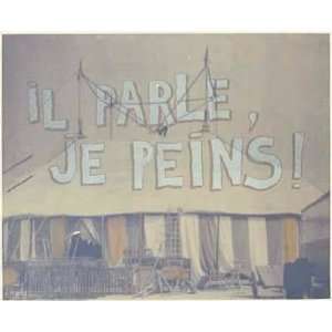 Il Parle   Je Peins by Jean Michel Alberola, 60x49