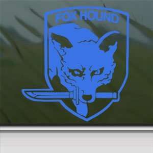   Decal FOXHOUND CREST SOLID SNAKE Blue Sticker: Arts, Crafts & Sewing
