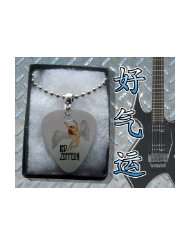 Led Zeppelin Metal Guitar Pick Necklace Boxed Music Festival Wear