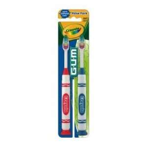  Butler GUM Kids Toothbrush Crayola Soft 2PK Health 