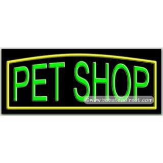 Pet Shop Neon Sign (13H x 32L x 3D):  Grocery & Gourmet 