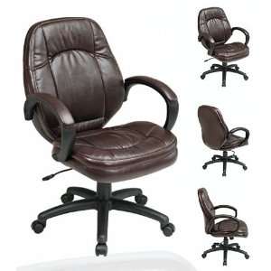   Managers Chair with Padded Arms and Locking Tilt Control (Chocolate
