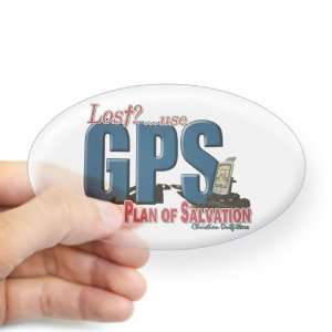   Clear (Oval) Lost Use GPS Gods Plan of Salvation 