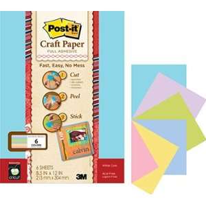  Post It Craft Paper Asst Pastels: Office Products