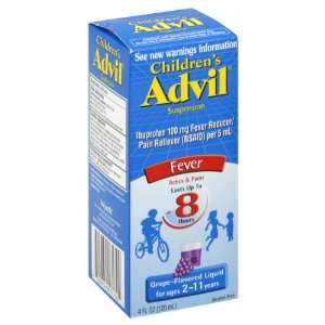  Advil Fever, Suspension, Grape Flavored Liquid 4 fl oz 