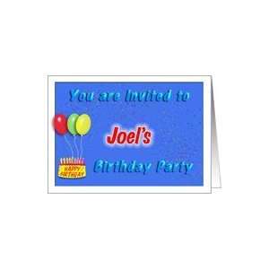  Joels Birthday, Invitation to the Party Card: Toys 